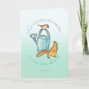 Birthday/Squirrel and Wren Card