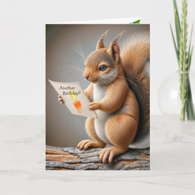 Birthday Squirrel Card (Front)