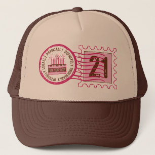 Birthday Stamp 21 Hat