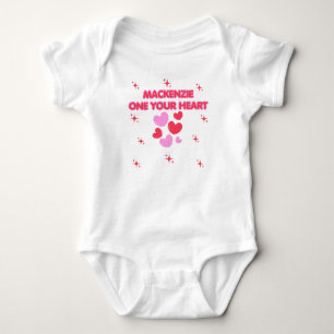 BIRTHDAY STAR, White Girl's 1ST BIRTHDAY PARTY Baby Bodysuit
