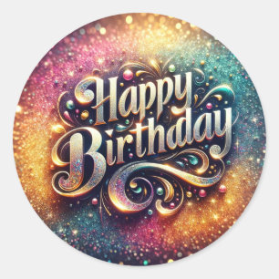 Birthday sticker