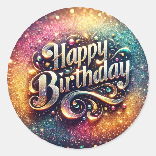 Birthday sticker (Front)