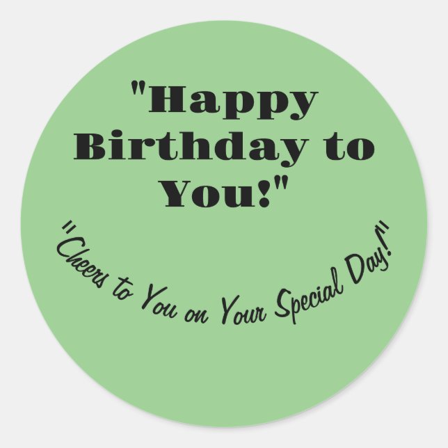 BIRTHDAY STICKER (Front)