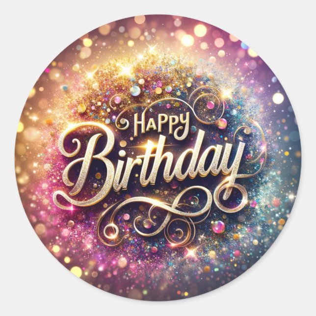 Birthday sticker (Front)