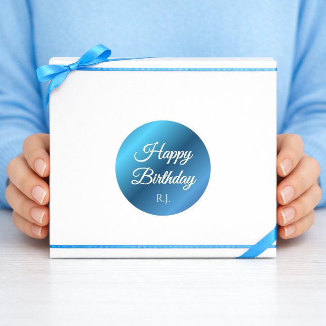 Birthday Sticker | Custom Monogram (Creator Uploaded)