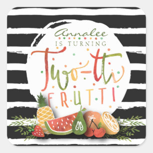 BIRTHDAY STICKER Two-tti Frutti Fruit Party