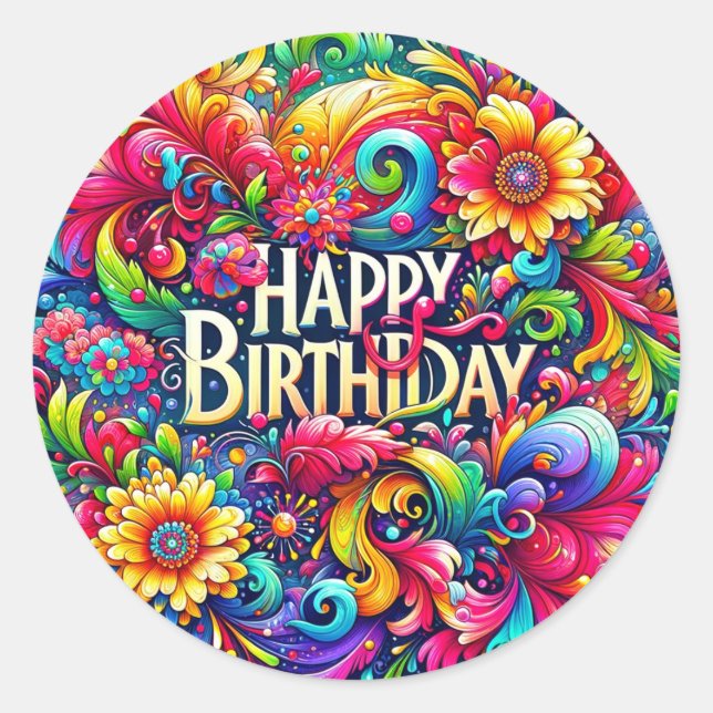 Birthday stickers (Front)