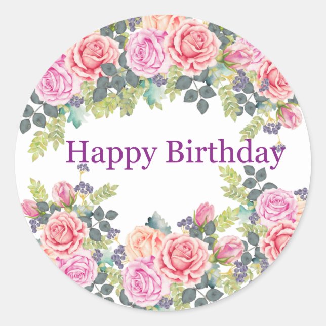 Birthday stickers (Front)