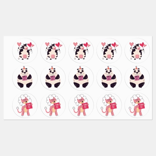 birthday stickers (Sheet)