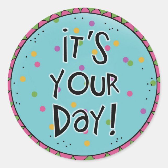 Birthday Stickers or  Special Occasions Stickers (Front)