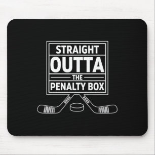 Birthday Straight Outta The Penalty Box Ice Hockey Mouse Mat