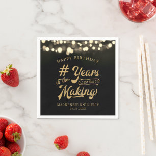 Birthday String Light YEARS IN THE MAKING Napkin