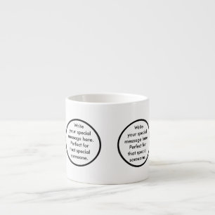 Birthday Suit Talking Ms. Penguin Personalised Espresso Cup