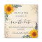 Birthday sunflowers eucalyptus gold save the date