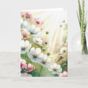 Birthday Sunny Cosmos Garden Card