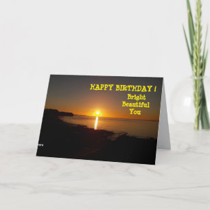 Birthday Sunset Card