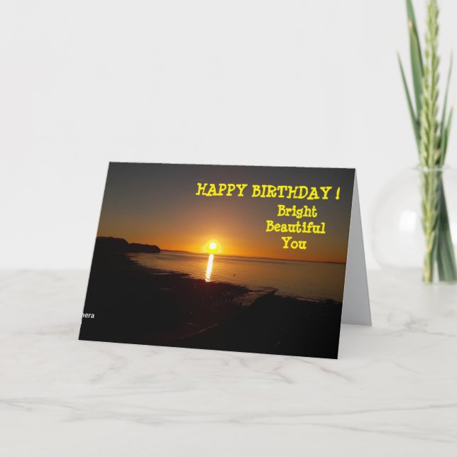 Birthday Sunset Card (Front)