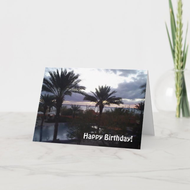 Birthday Sunset Card (Front)