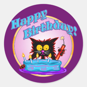 BIRTHDAY SURPRISE CLASSIC ROUND STICKER