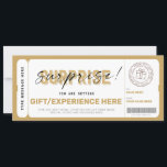 Birthday Surprise Gift Ticket Certificate Template<br><div class="desc">Are you planning a gift but you feel bad for not having anything physical to pack? So this Ticket Template is perfect for you.</div>