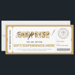 Birthday Surprise Gift Ticket Certificate Template<br><div class="desc">Are you planning a gift but you feel bad for not having anything physical to pack? So this Ticket Template is perfect for you.</div>
