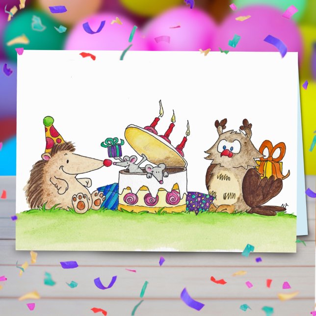 BIRTHDAY SURPRISE greeting card by Nicole Janes (Creator Uploaded)