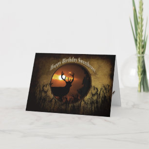 BIRTHDAY SWEETHEART - DEER HUNTER CARD