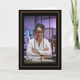 Birthday Sweetheart Photo Custom Card