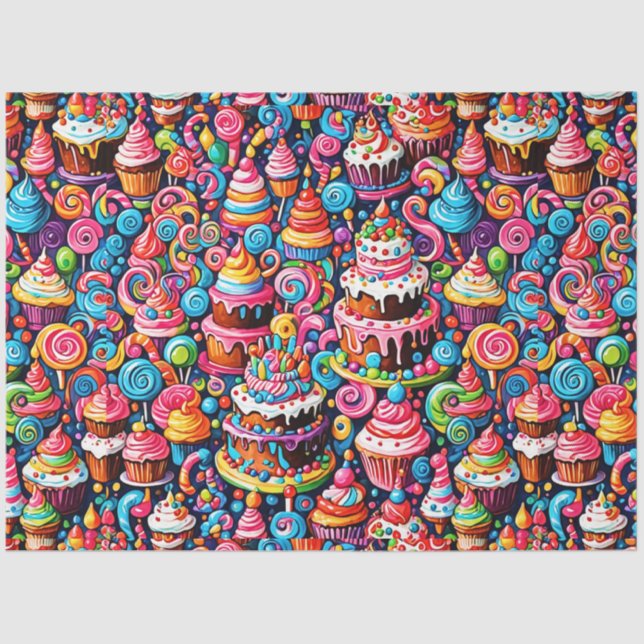Birthday Sweets Tissue Paper (Front)