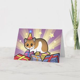 Birthday Syrian Hamster Card