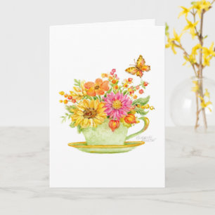 Birthday Teacup Beautiful Day Joy Happiness Card