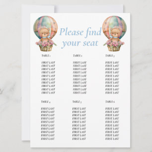 Birthday Teddy Balloon Invitation