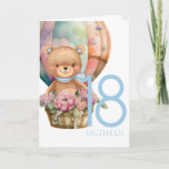 Birthday Teddy Bear Balloon 18TH Card<br><div class="desc">Birthday Teddy Bear Balloon 18TH Card
sweet baby teddy bear personalised baby card for a boy.  We can bearly wait. Click the "Customise it!" button to change the text size,  text colour,  font style and more!</div>