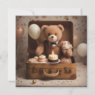 Birthday teddy bear card