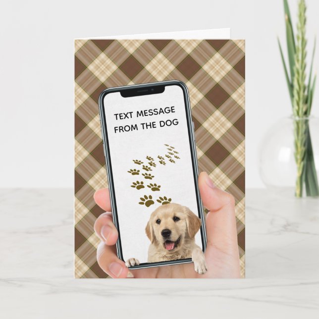 birthday text message on cellphone card (Front)