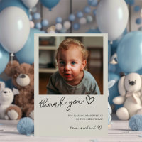Birthday Thank You Photo Card