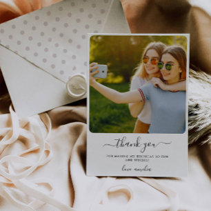 Birthday Thank You Photo Card   Wedding Thank You 