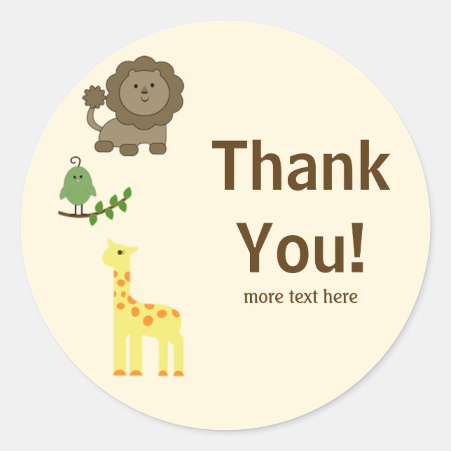Birthday Thank You Stickers (Front)