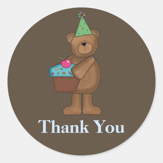 Birthday Thank You Stickers (Front)