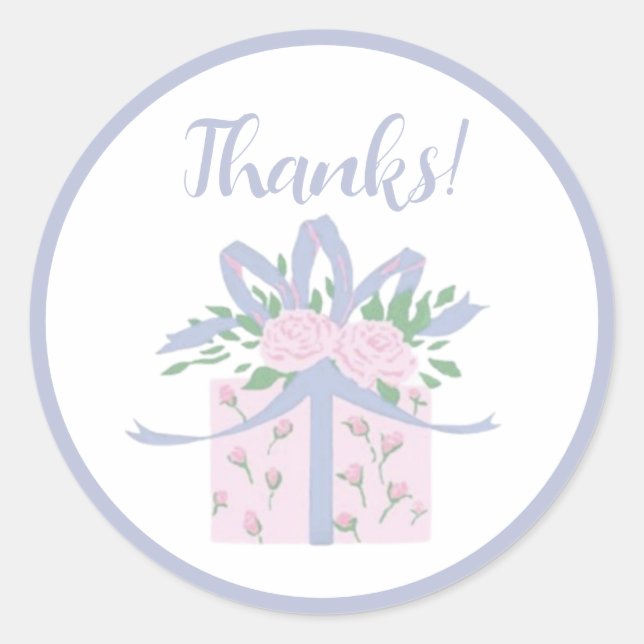 Birthday Thank You Stickers - Every Day is a Gift (Front)