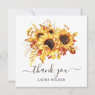 Birthday Thank You Sunflowers Script