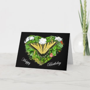 Birthday Tiger Swallowtail Butterfly Items Card
