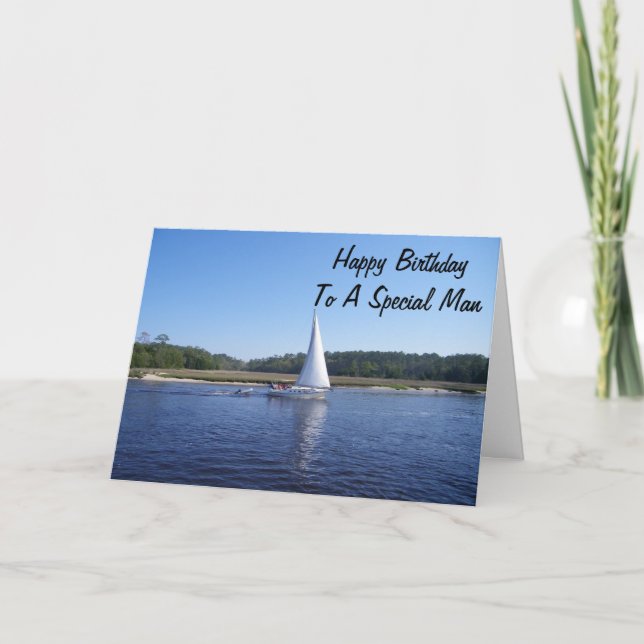 BIRTHDAY "TO A SPECIAL MAN" IN MY LIFE AND HEART CARD (Front)