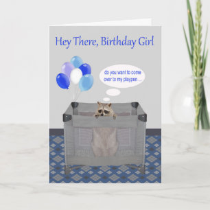 Birthday to Birthday Girl, adult humour cards