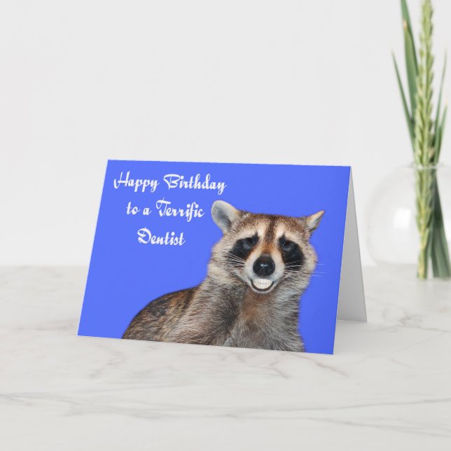Birthday To Dentist Greeting Card (Front)