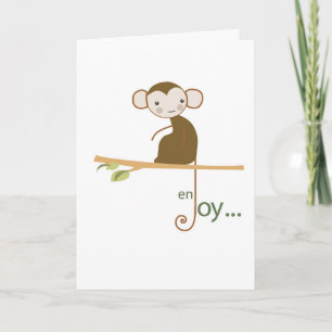 Birthday to Enjoy with Monkey on a Tree Card