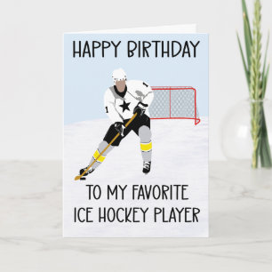 Birthday to Favorite Ice Hockey Player Card