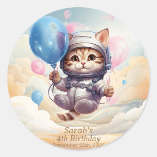 Birthday to the Moon_B: Birthday Party Sticker