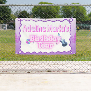 Birthday Tour Purple Banner