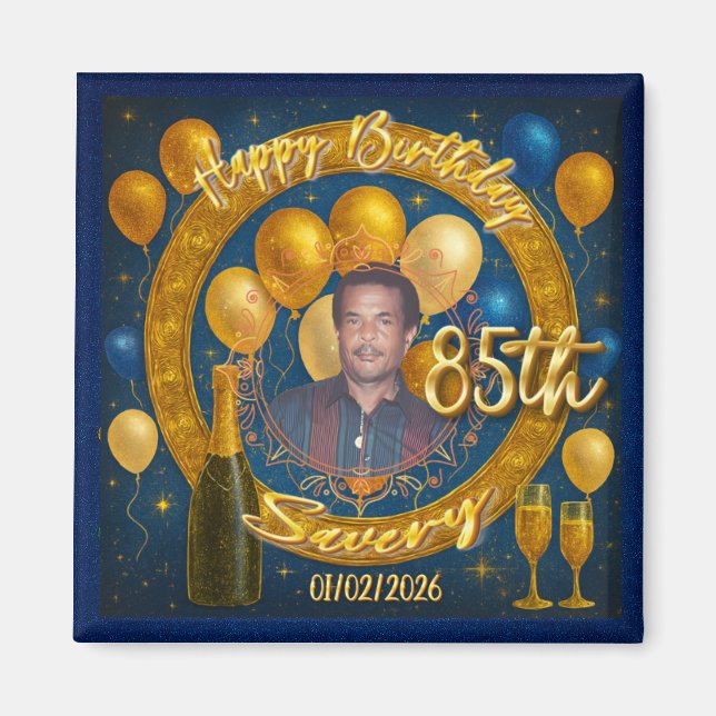 'Birthday Treasures: Designs for every Age' Magnet (Front)